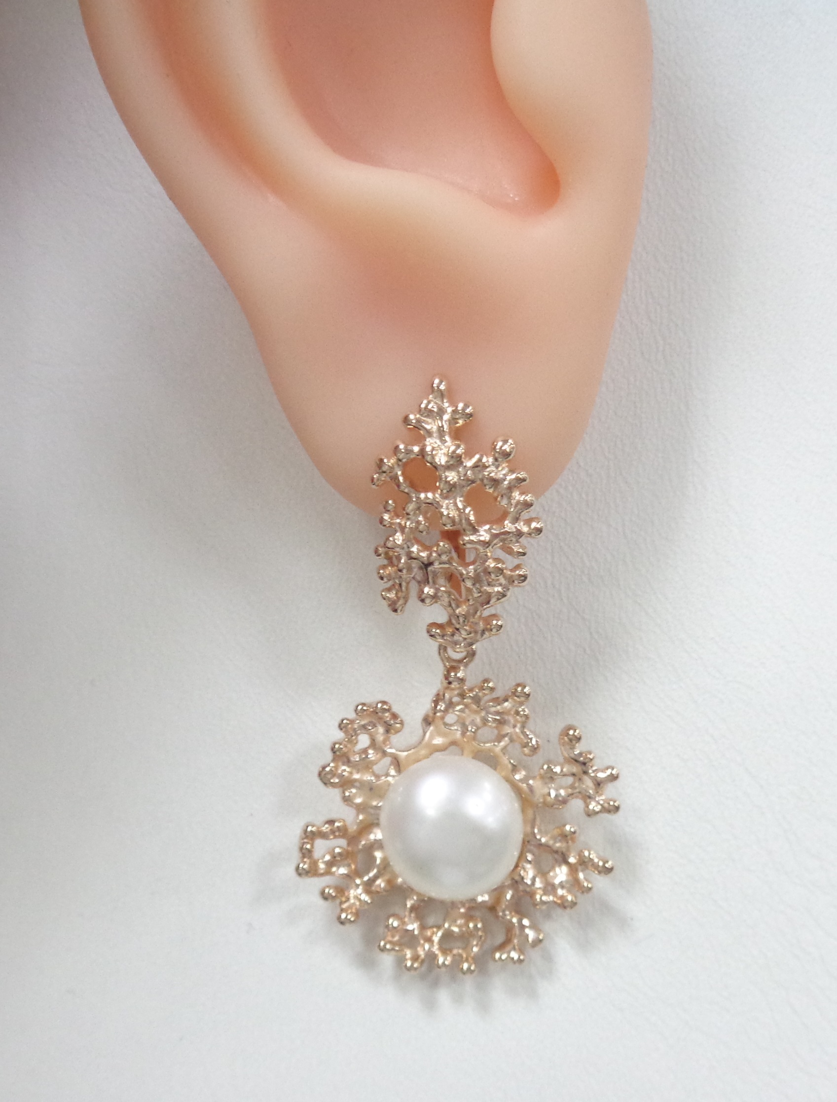 Серебряные серьги с жемчугом